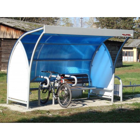 TYPE 1806 SHELTER FOR BICYCLES WITH BENCH