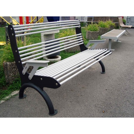 TYPE 3104 BENCH STEEL WITH BACKREST