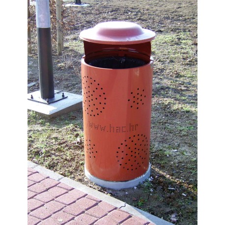TYPE 2300 TRASH CAN SELF STANDING ROUND